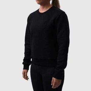 Born Primitive Waffle Crewneck Pullover Long-Sleeved Shirt in Black Size Medium